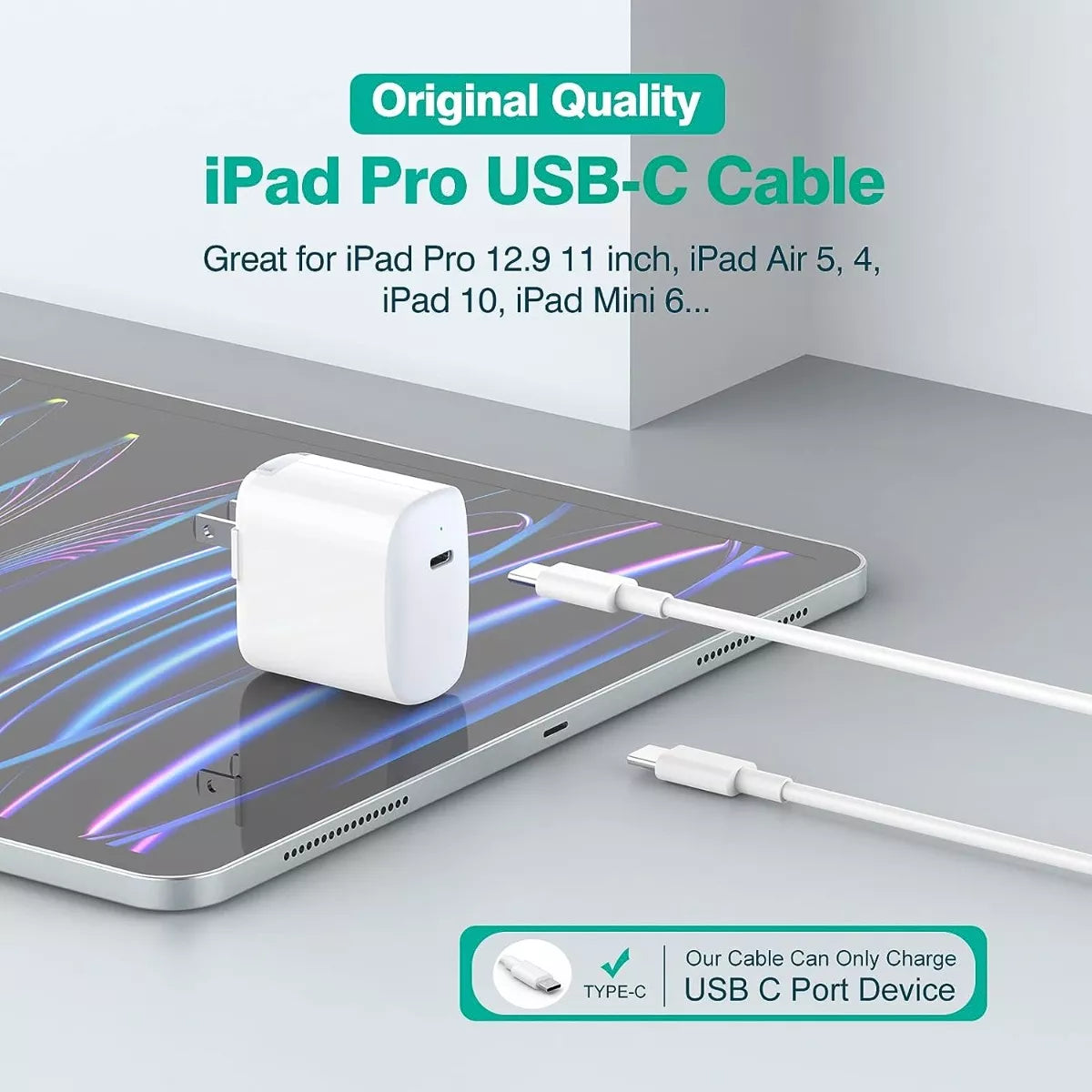 Cable Usb- C Cargador Para Macbook Pro / Air M1 (2 Metros)