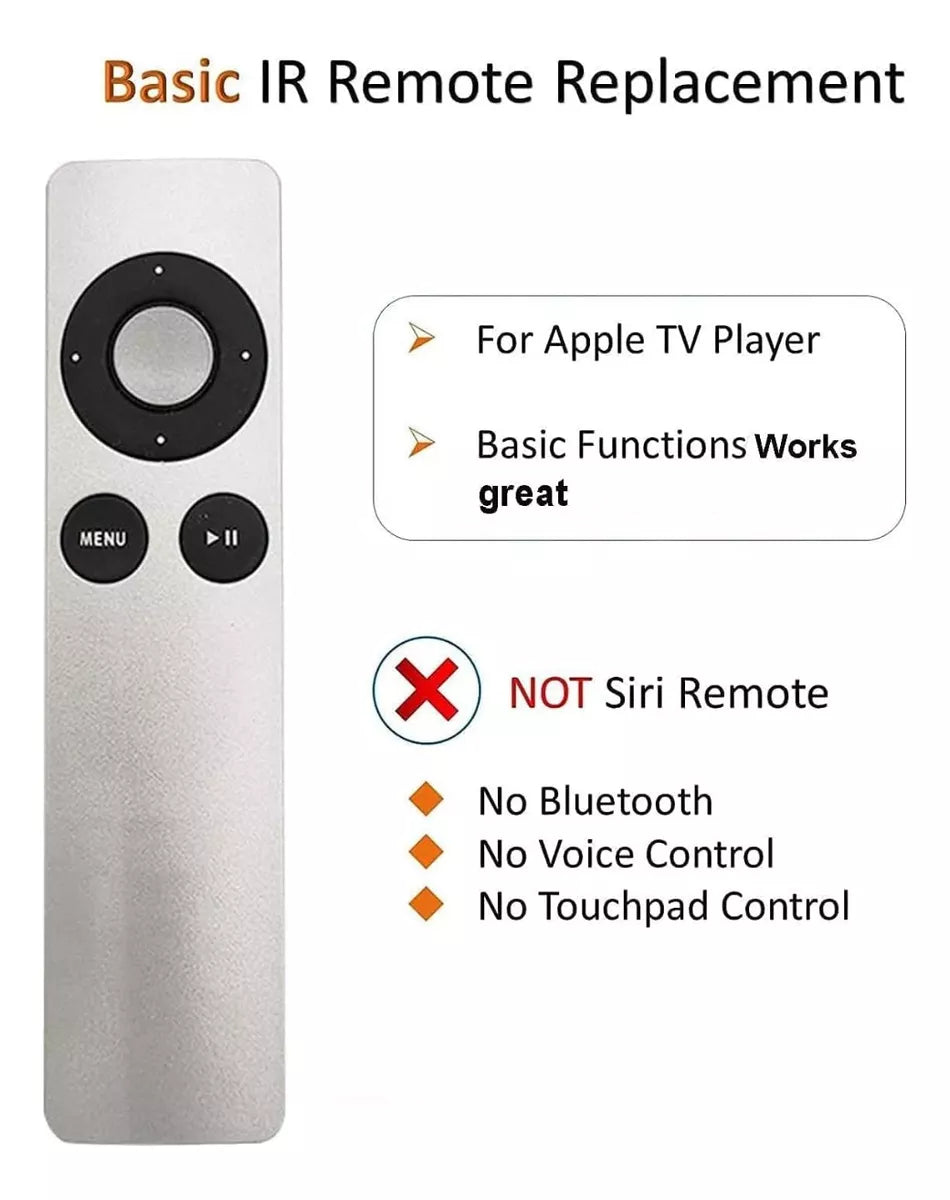 Control Remoto Para Apple Tv De 1ª 2ª 3ª 4ª Generación Firme