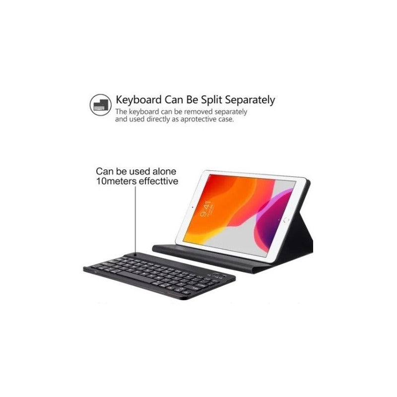 Funda Teclado Ranura Pencil Para iPad 8va Gen 10.2 2020