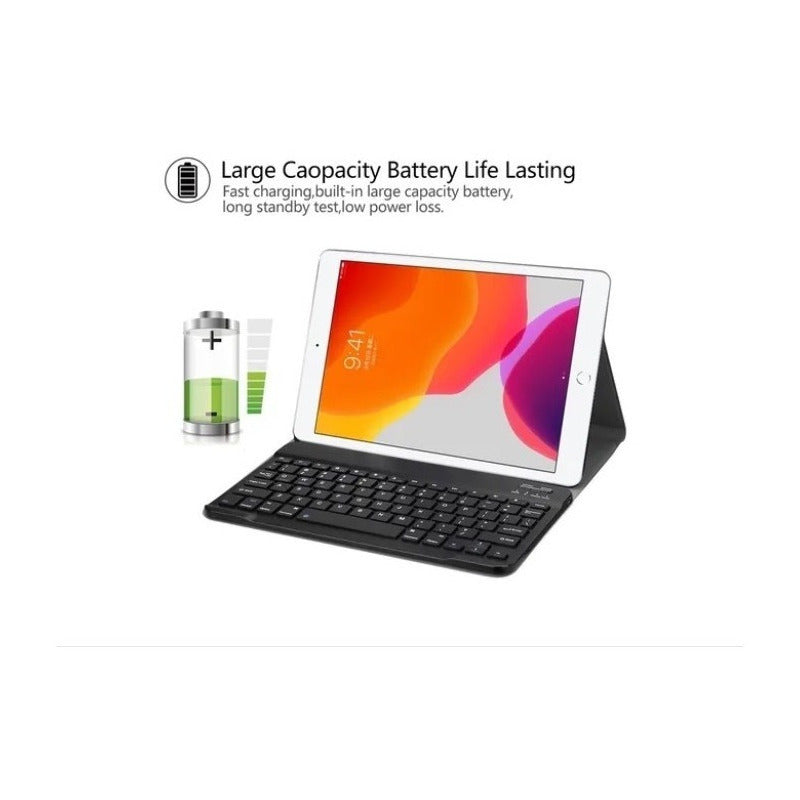 Funda Teclado Ranura Pencil Para iPad 8va Gen 10.2 2020