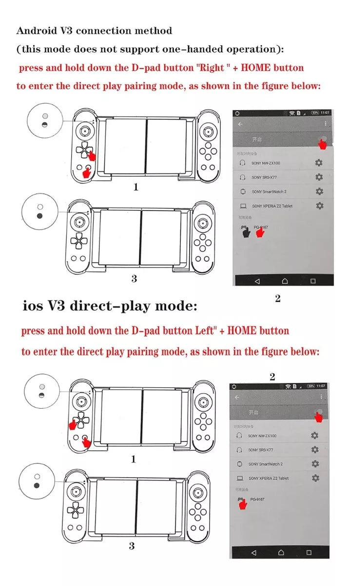 CONTROL MANDO JOYSTICK IPEGA PG 9167 BLUETOOTH TABLET TEL