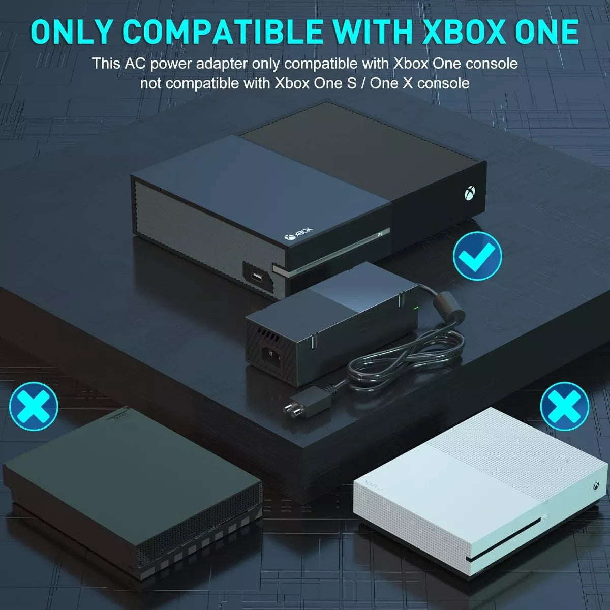 Transformador Fuente De Poder Consola Compatible Xbox One